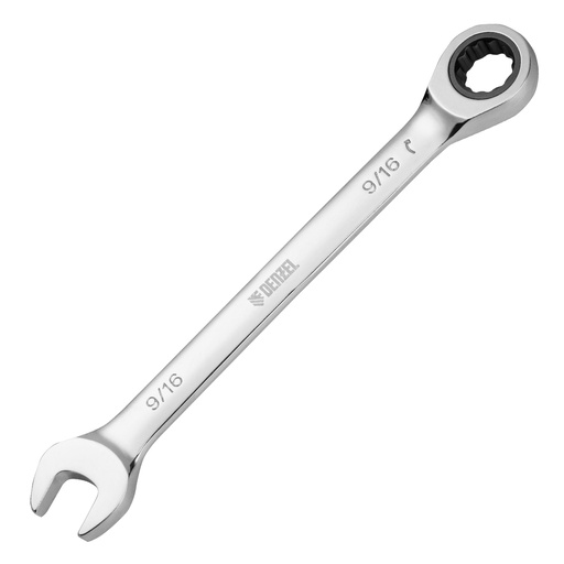 [7714825] Denzel Ratcheting Combination Wrench 9/16″ (14.29 mm) / Комбинированный трещоточный ключ Дензел 9/16″ (14,29 мм)