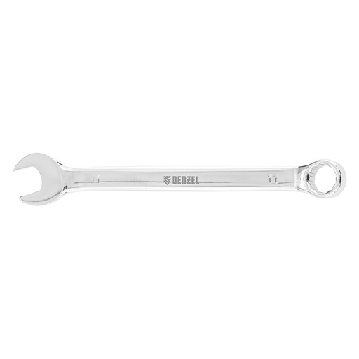 [7715155] Denzel Polished Chrome Combination Wrench 11 mm / Комбинированный хромированный ключ Дензел 11 мм