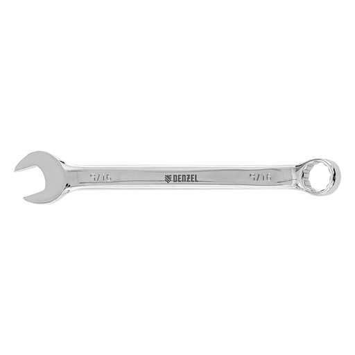 [7715187] 9/16" Polished chrome combination wrench// Denzel 7715187