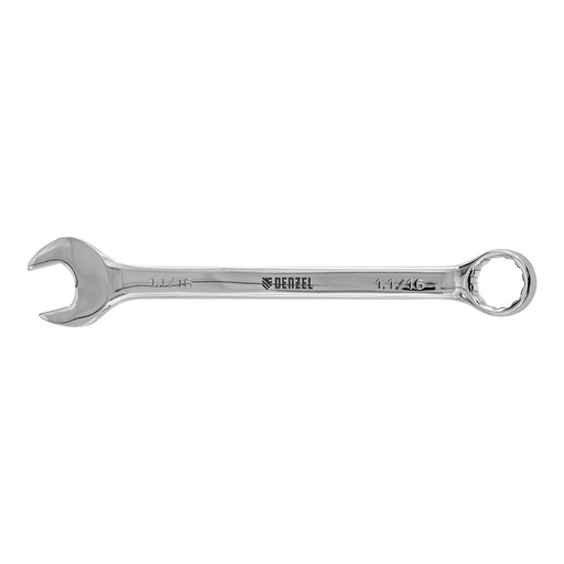[7715195] Denzel Polished Chrome Combination Wrench 1 1/16″ (27 mm) / Комбинированный хромированный ключ Дензел 1 1/16″ (27 мм)