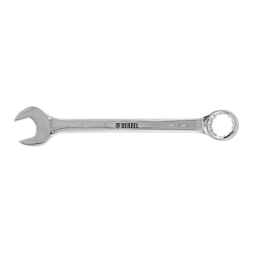 [7715197] 1 1/4" Polished chrome combination wrench// Denzel 7715197