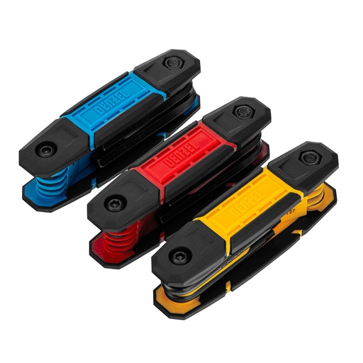 [7716409] 3 pc, Folding Hex key set, SAE-Metric-Torx// Denzel 7716409