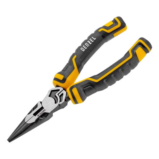[7717198] 6" Long-nose pliers, reinforced system, High-Leverage// Denzel 7717198