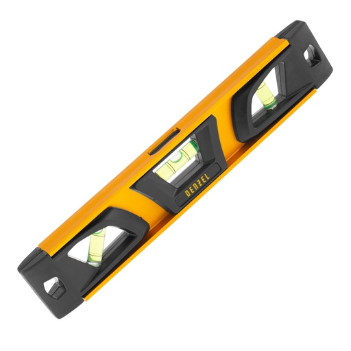 [7734920] 10" Torpedo level, 3 vials, aluminium body// Denzel 7734920