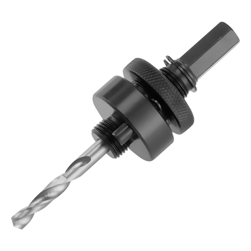 [7772496] 1 1/4" - 6" Hex shank Bi-metal Hole Saw Mandrel // Denzel / Переходник для коронок Bi-metal с шестигранным хвостовиком 1 1/4" – 6" // Дензел – 7772496