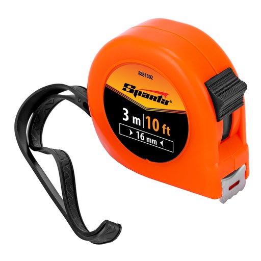 [8831302] Measuring tape Classic, 3 m * 16 mm, plastic body// Sparta 8831302