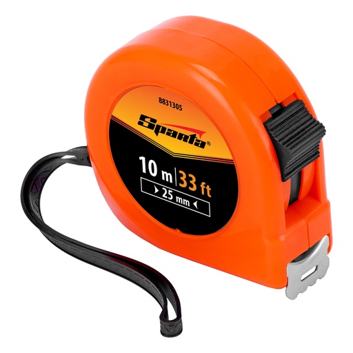 [8831305] Measuring tape Classic, 10 m * 25 mm, plastic body// Sparta 8831305