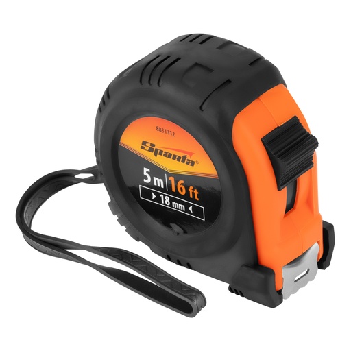 [8831312] Measuring tape Elastica, 5 m * 18 mm, rubber body// Sparta 8831312