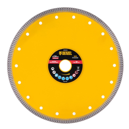 [8873074] Denzel Diamond Cutting Disc 230 × 22.2 mm / Алмазный отрезной диск Дензел 230 × 22,2 мм