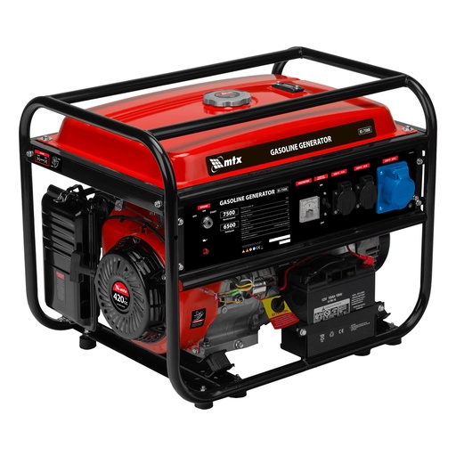 [9994549] Gasoline generator BS-7500E, rated power 6,5 kW,max power 7,5 kVA, 230 V, 25 L,electric start// MTX