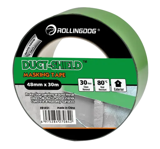 [81451] RollingDog DUCT-SHIELD™ Reinforced Duct Tape 48 mm × 30 m / Армированная строительная лента RollingDog DUCT-SHIELD™ 48 мм × 30 м