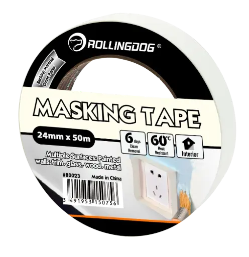 [80023] Rolling Dog Masking Tape (24mm × 50m) / Малярная лента (24 мм × 50 м), Art. 80023