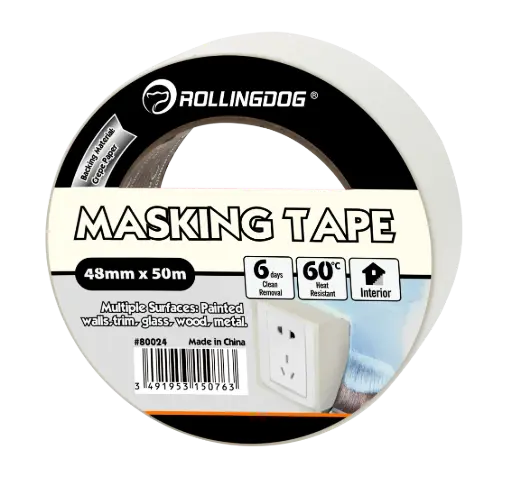 [80024] Rolling Dog Masking Tape (48mm × 50m) / Малярная лента (48 мм × 50 м), Art. 80024