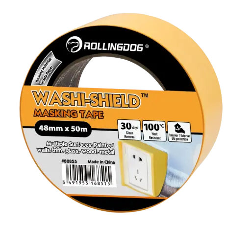 [80855] Rolling Dog Washi Shield Masking Tape (48 mm×50 m)/ Премиальная маскировочная малярная лента (48 мм×50 м), Art. 80855