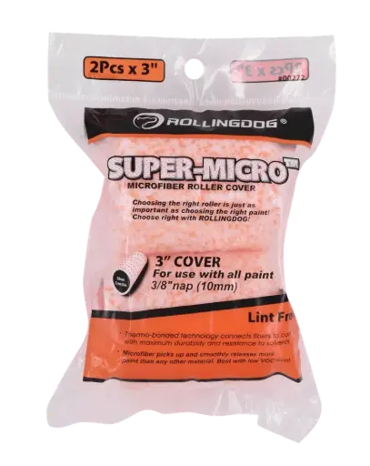 [272] RollingDog Microfiber Roller Cover 76 mm (3″), 2 pcs / Малярный валик из микрофибры RollingDog 76 мм (3″), 2 шт. — 00272