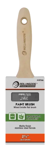 [10766] RollingDog Flat Paint Brush 63.5 mm (2.5″) / Кисть плоская RollingDog 63,5 мм (2,5″)