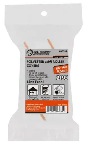 [392] Rolling Dog 3″ Polyester Roller Cover (2PC) / Валик полиэстеровый 3″, Art. 00392