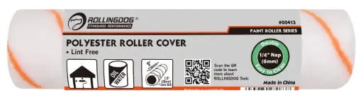 [413] RollingDog Polyester Roller Cover 230 mm (9″) / Валик полиэстеровый RollingDog 230 мм (9″) — 00413
