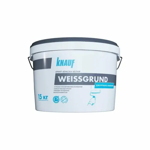 [780097] Knauf Primer paint Weissgrund 15 kg / Грунт-краска Вайсгрунд Кнауф 15 кг 