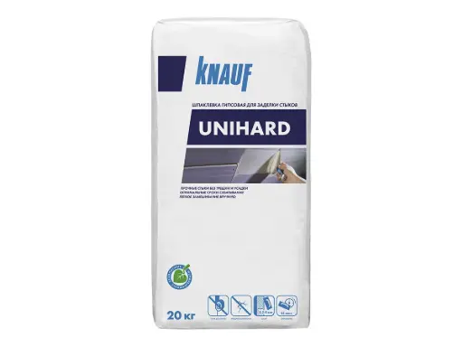 [724018] Knauf Unihard Gypsum-Based  Putty 20 kg / Шпаклёвка гипсовая высокопрочная Кнауф Унихард 20 кг 724018