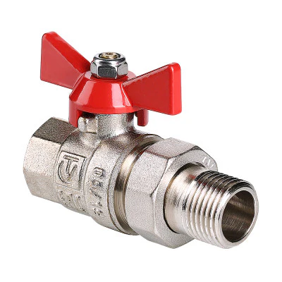 [VT.227.N.04] Шаровой кран VALTEC BASE с полусгоном 1/2" (вн./нар.)