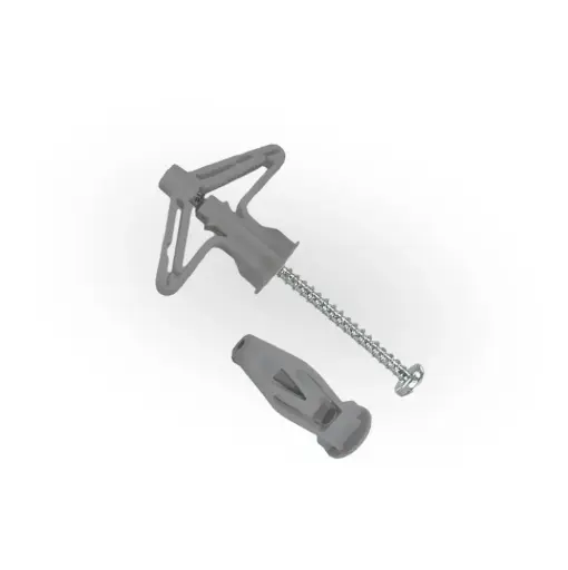 [УТ-00005940]  Дюбель OLA бабочка полипроп, 10х50 with screw (50 шт) / Dowel OLA butterflypolypropylene 10х50 with screw (50 pcs)