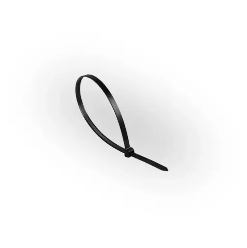 [УТ-00011696] Cable Tie Nylon Black 5×400 mm (100 pcs) / Стяжка кабельная нейлоновая чёрная 5×400 мм (100 шт) — 00011696 