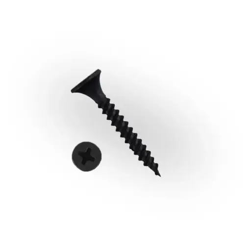 [УТ-00010853] JEST Self-tapping screw for metal reinforced black 3,5х25 (200 pcs) "Russian / Саморез по металлу усиленный, черный (ГМ) 3,5х25 (200 шт) "Русский Саморез"