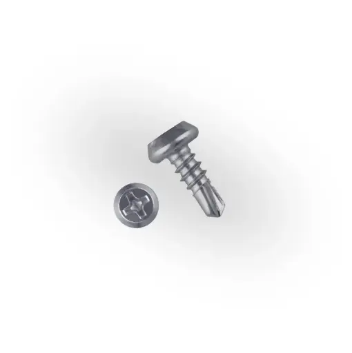 [УТ-00008947] Саморез "клоп " со сверлом цинк 3,5х9,5 (1000 шт) / Self-tapping screw "bug" witha drill zinc 3,5х9,5 (1000 pcs)