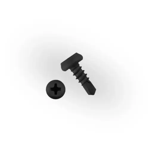 [УТ-00002413] Саморез "клоп " со сверлом черный 3,5х9,5 (1000 шт) / Self-tapping screw "bug"with a drill dlack 3,5х9,5 (1000 pcs)