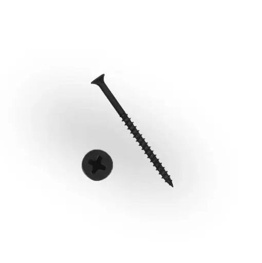 [УТ-00010831] JEST Self-tapping screw for wood reinforced black 3,5х32 (1000 pcs) "Russian SСаморез по дереву усиленный, черный (ГД) 3,5х32 (1000 шт) "Русский Саморез"