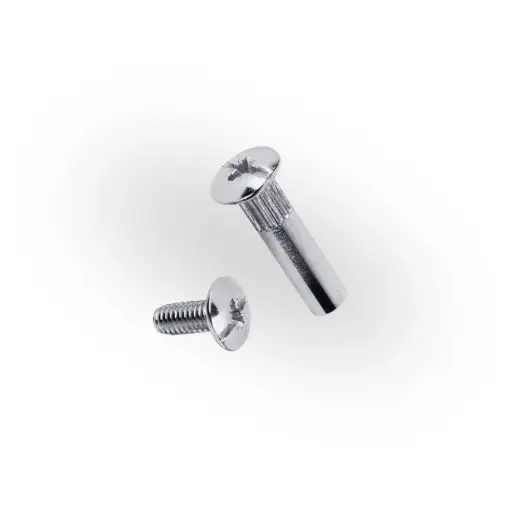 [УТ-00012039] JEST Furniture Sectional Connector, Nickel Plated, D8 M6×29, 20 pcs