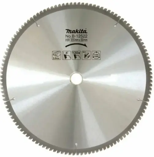 [B-12522] Makita Aluminium Cutting Saw Blade 355x30mm, 120 Teeth / Пильный диск по алюминию, 355×30 мм, 120 зубьев