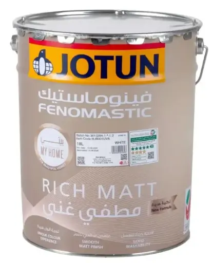 Jotun Feno. Myhome Rich Matt Drum White 18 Ltr