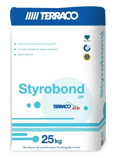Terraco Styro Bond DP 25 kg (Grey) / Клей Terraco Styro Bond DP 25 кг (серый) 