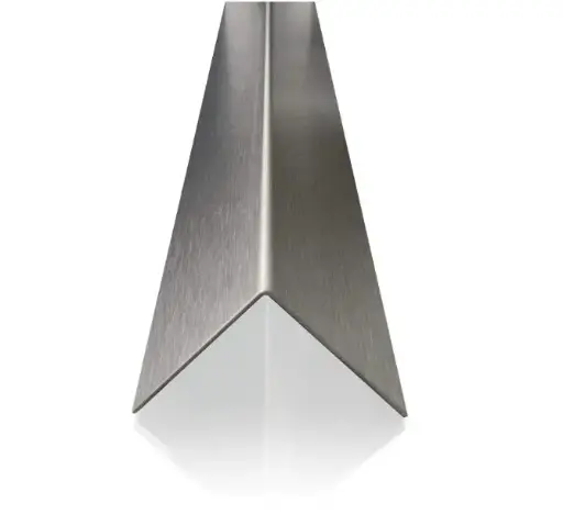 Steel L-Angle 100×50 mm, Brushed Finish