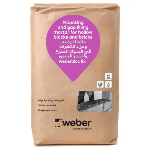 Weberbloc Fix Masonry dry mix 50 Kg / Сухая смесь для кладки Weberbloc Fix 50 кг