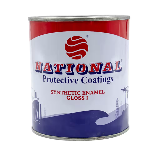 [1-ENAM/670-1LTR] National Enamel Gloss Paint Vermilion (Red) 670 900 ml 