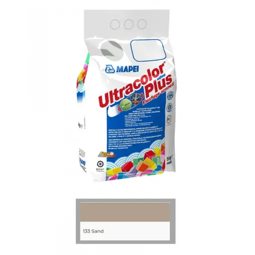 [6013345A] Mapei Ultracolor Plus Grout, 133 Sand, 5 kg / Затирка Mapei Ultracolor Plus, 133 Sand, 5 кг
