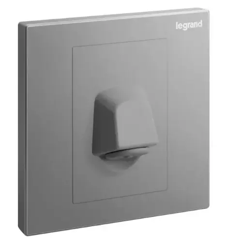 [282452-C3] Legrand Galion 20A Flex Outlet, Dark Silver / Вывод кабеля Legrand Galion 20A, темное серебро