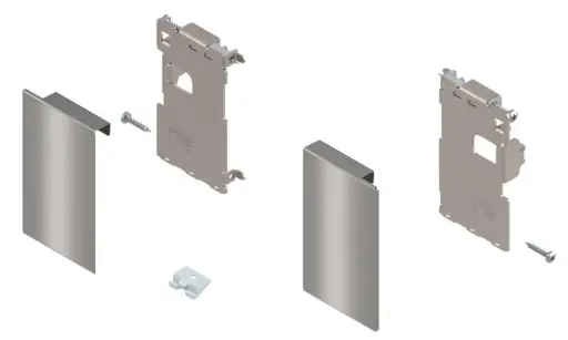 [BLBXZI70MS0OG] Blum LEGRABOX Front Fixing Bracket Inner M, Orion Grey