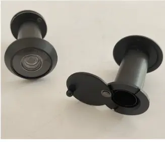 [AHMX300241] Ultimate Door Viewer 200° for Door Thickness 50–90 mm, Matt Black / Глазок дверной Ultimate 200° со шторкой для двери 50–90 мм, матовый чёрный