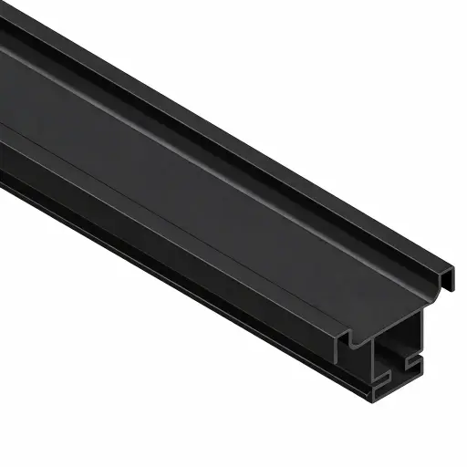 [HKAFRHG-1566] Vertical Gola Handle (U) 30 × 67.7 × 42.20 mm, Black Matt / Вертикальный профиль Gola (U) 30 × 67.7 × 42.20 мм, черный матовый