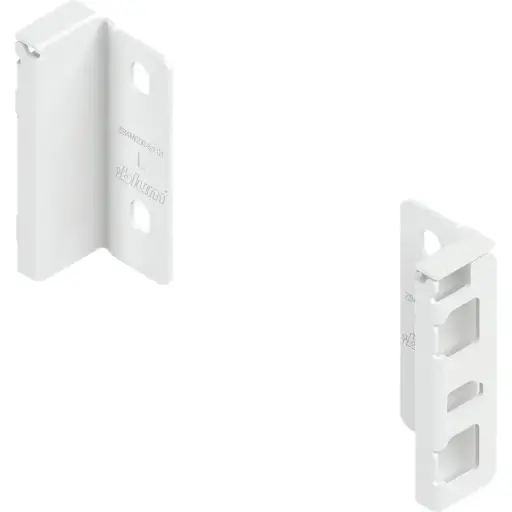 [BLBXZB7C000SSW] Blum LEGRABOX Back/Front Fixing Bracket, Silk White / Крепление задней/передней панели Blum LEGRABOX, Silk White