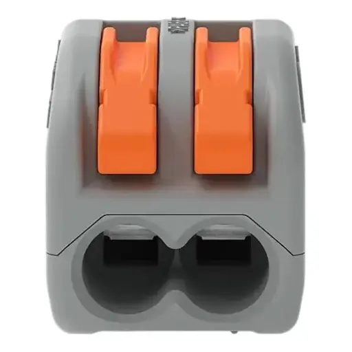[222-412] WAGO 2 Wire Connector 222-412, Pack of 50 (Price per Pcs) / Соединительная клемма WAGO 222-412, 2 проводная, 50 шт. (цена за шт.)