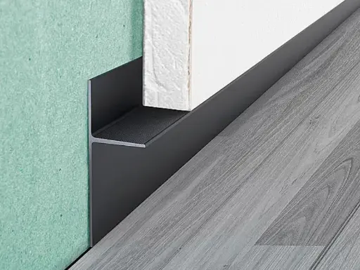 Aluminium Floating Wall Skirting 20 × 20 × 60 mm
