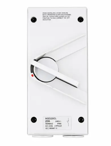 [ABB Isolator] ABB PVC Isolator 20A, Weatherproof / ПВХ-изолятор ABB 20А, влагозащищённый