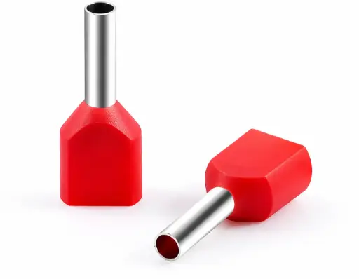 [US-3191] US PRO Boot Lugs TE1014 10 mm², Red (per Packet) / Наконечники втулочные изолированные US PRO 10 мм², красные TE1014 (за упаковку)