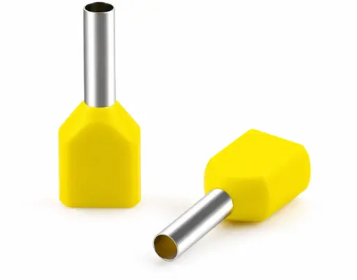 [US-3192] US PRO Boot Lugs TE1014 10 mm², Yellow (per Packet) / Наконечники втулочные изолированные US PRO TE1014 10 мм², жёлтые (за упаковку)
