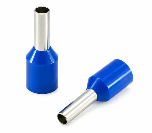 [E2508/B] Bootlace Ferrules E2508 2.5 mm², Blue (per Packet) / Наконечники втулочные изолированные E2508 2.5 мм², синие (за упаковку)